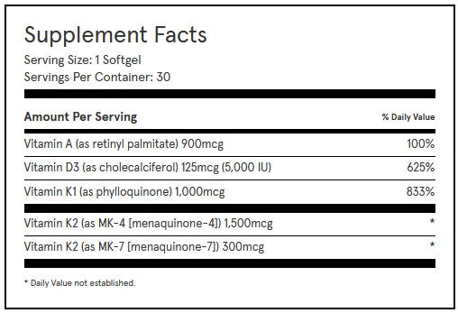 Vitamins A-D-K Facts